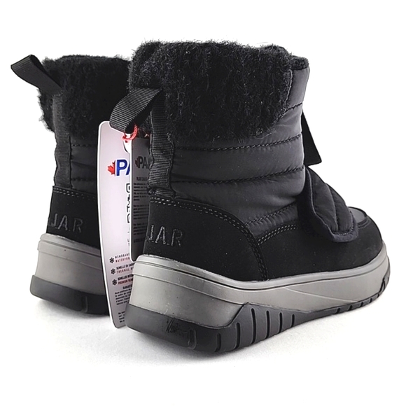 PAJAR Youth Black Winter Waterproof Boots Velcro Insulated Rated -30c Size US 1 - Picture 5 of 16